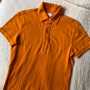 Orlebar Brown Orange Button Size Small Polo Shirt